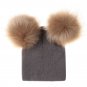 Pom Pom Baby Girls Hat Winter Beanie Knitted Warm Cap Cartoon Mickey Knit Fur