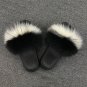 Real Fox Fur Slippers Women Flat Shoes Slides Indoor Outdoor Fashion Ladies New