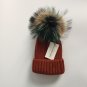 Fox Fur Winter Hat Women Real Pompom Warm Knit Cap Girls Skullies Beanies New