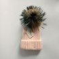 Fox Fur Winter Hat Women Real Pompom Warm Knit Cap Girls Skullies Beanies New