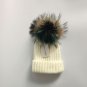 Fox Fur Winter Hat Women Real Pompom Warm Knit Cap Girls Skullies Beanies New