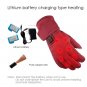 Rechargeable Heated Gloves Men Women Winter Warmer Touch Screen Ski Sport Ride
