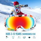 Kids Ski Goggles For Girls Boys Glasses Dual Lens Pro Anti Fog Mask Snowboard Uv