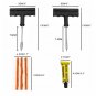Tire Repair Tool Kit Auto Tubeless Tyre Puncture Plug Motorcycle Bike Car Cement
