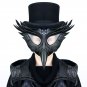 Plague Doctor Steampunk Mask Black Leather Bird Long Nose Beak Party Cosplay Men