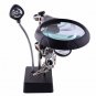 Welding Magnifying Glass LED Light Watch Repair 10x Auxiliary Clip Magnifier