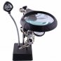 Welding Magnifying Glass LED Light Watch Repair 10x Auxiliary Clip Magnifier