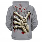 Men Hoodie Sweatshirt S Gildan Top Warm Jacket Hooded Sweater Skull Pullover