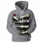 Men Hoodie Sweatshirt S Gildan Top Warm Jacket Hooded Sweater Skull Pullover