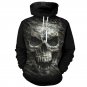 Men Hoodie Sweatshirt S Gildan Top Warm Jacket Hooded Sweater Skull Pullover