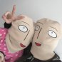 Funny Winter Hat Men Women Ski Knit Cap Cartoon Anime One Punch Man Bald Saitama