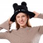 Winter Hat Women Cat Ear Style Warm Girls Ski Cap Knit Beanie Faux Fur Pom Pom