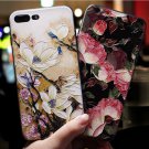 Phone Case For Iphone 6 6S 7 8 Plus X XS XR 3D Relief Floral Silicon Cover Women