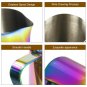 Milk Pitcher Frothing Cup Stainless Steel Coffee Jug Rainbow Espresso Latte Tea