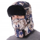 Winter Ski Mask Hat For Men Women Bomber Warm Camouflage Trapper Fur Aviator Ear
