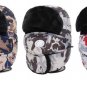 Winter Ski Mask Hat For Men Women Bomber Warm Camouflage Trapper Fur Aviator Ear