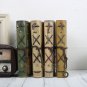 A6 Notebook Planner Vintage Journal Retro Notepad Kraft Paper PU Leather Cover
