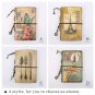 A6 Notebook Planner Vintage Journal Retro Notepad Kraft Paper PU Leather Cover