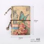 A6 Notebook Planner Vintage Journal Retro Notepad Kraft Paper PU Leather Cover