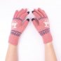 Winter Ladies Gloves Phone Touch Screen Elk Christmas Women Warm Mittens Knit