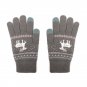 Winter Ladies Gloves Phone Touch Screen Elk Christmas Women Warm Mittens Knit