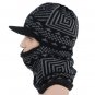 Winter Hat Scarf Men Women Knitted Ski Bomber Mask Cap Beanie Ear Flap Ushanka