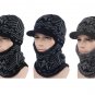 Winter Hat Scarf Men Women Knitted Ski Bomber Mask Cap Beanie Ear Flap Ushanka