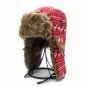 Ear Flaps Winter Bomber Hat Men Women Fur Ushanka Russian Warm Cap Christmas Elk