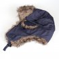 Trapper Winter Bomber Hat Men Warm Russian Trooper Ear Flap Ski Faux Fur Cap
