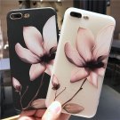 Floral Phone Case For iPhone X 8 Plus XS Max XR 8 7 6 5 Lotus Flower 3D Relief