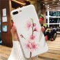 Floral Phone Case For iPhone X 8 Plus XS Max XR 8 7 6 5 Lotus Flower 3D Relief