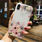 Floral Phone Case For iPhone X 8 Plus XS Max XR 8 7 6 5 Lotus Flower 3D Relief