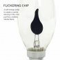 Led Bulb Candle Flame Fire Lighting Filament Retro Vintage E14 E27 3W Flickering