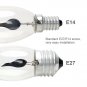 Led Bulb Candle Flame Fire Lighting Filament Retro Vintage E14 E27 3W Flickering
