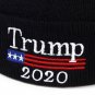 Donald Trump Winter Hat Knit Beanie Ski Cap Keep America Great USA Flag Fun Gift