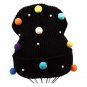 Winter Hat For Women Mini Pom Pom Pearls Candy Colors Beanie Knit Warm Girls Cap