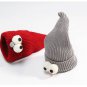 Kids Winter Knitted Hat Cute Cartoon Wizard Eye Curled Knit Children Warm Beanie