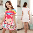 Nightdress Women Sleepwear Pajamas Dress Short Sleeve Nightgown Night Shirt Sexy