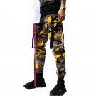 Men Camouflage Military Pants Trousers Army Cargo Camo Combat Ankle Tie Style