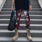 Men Camouflage Military Pants Trousers Army Cargo Camo Combat Ankle Tie Style