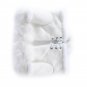 Women Winter Gloves Fingerless Faux Rabbit Fur Hand Wrist Warmer Mittens