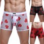 Men Underwear Valentine Day Sexy Transparent Boxers Breathable Shorts Panties