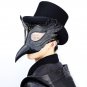 Steampunk Mask Black Leather Plague Doctor Bird Long Nose Beak Party Cosplay Men