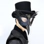 Steampunk Mask Black Leather Plague Doctor Bird Long Nose Beak Party Cosplay Men