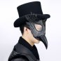 Steampunk Mask Black Leather Plague Doctor Bird Long Nose Beak Party Cosplay Men