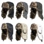 Winter Bomber Hat Men Warm Russian Trapper Trooper Ear Flap Ski Faux Fur Cap