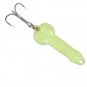 Metal Spinner Fishing Bait Luminous Artificial Glow Lure Penis Bass Pike 5g/10g