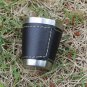 Hip Flask Cup Set Stainless Steel PU Leather Russia CCCP Liquor Alcohol Hip Shot