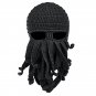 Winter Face Mask Men Women Hand Woven Snowboard Octopus Wool Funny Warm Hat Ski
