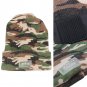 Warm Men Hat LED Lights Camouflage Winter Beanie Knitted Safety Army Cap